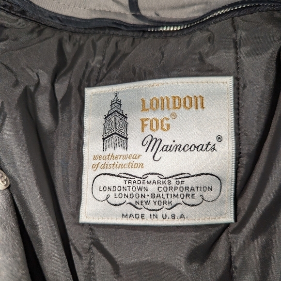 NWOT LONDON FOG MENS MAINCOAT 42 REG WITH WINTER REMOVABLE LINER FALL - Picture 9 of 10